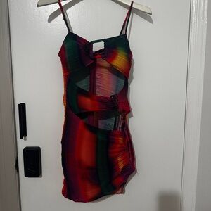 PrettyLittleThing Colorful Strappy Dress